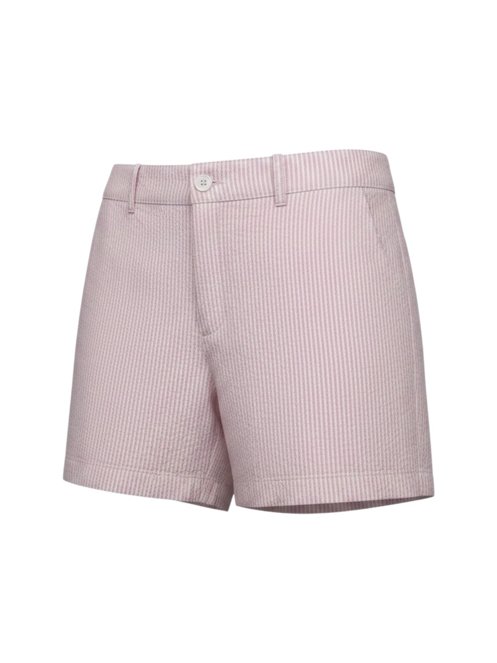 Polo Ralph Lauren Women’s Pink White Seersucker Shorts Size 12 Cotton Preppy